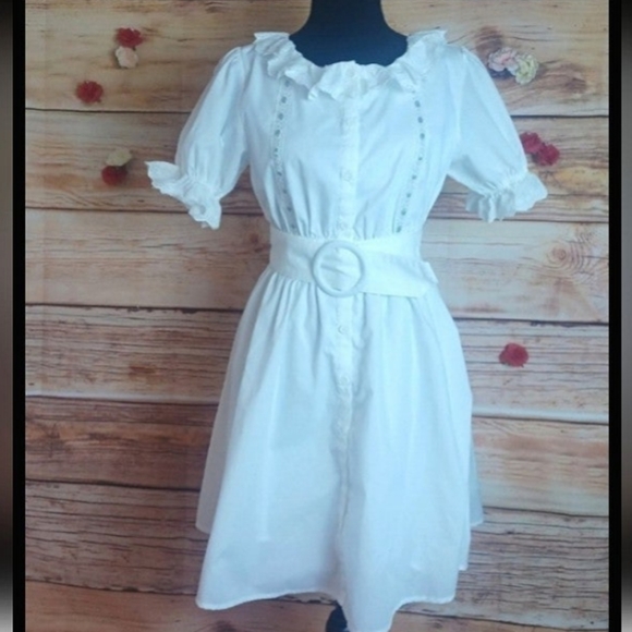 Ank Rouge 1930s Angel Coquette Inspired Style Dress - Picture 1 of 10